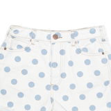 WRANGLER Billabong Surf Womens Denim Shorts White Spotted XS W26