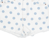 WRANGLER Billabong Surf Womens Denim Shorts White Spotted XS W26