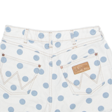 WRANGLER Billabong Surf Womens Denim Shorts White Spotted XS W26