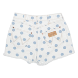 WRANGLER Billabong Surf Womens Denim Shorts White Spotted XS W26