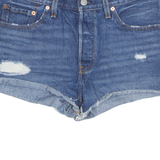 LEVI'S Cut Off 501 Womens Denim Shorts Blue S W29