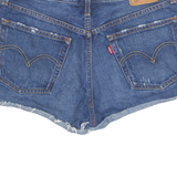 LEVI'S Cut Off 501 Womens Denim Shorts Blue S W29