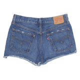 LEVI'S Cut Off 501 Womens Denim Shorts Blue S W29