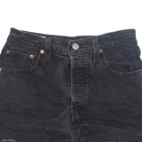 LEVI'S Cut Off Premium E High Waist Womens Denim Shorts Black S W26