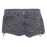 LEVI'S Cut Off Womens Denim Shorts Black M W30