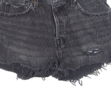 LEVI'S Cut O 501 Womens Denim Shorts Black XS W26
