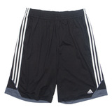 ADIDAS Mens Sports Shorts Black Relaxed XL W32