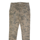 ESPIRIT Camo Chino Womens Trousers Green Slim Skinny W30 L29