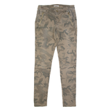 ESPIRIT Camo Chino Womens Trousers Green Slim Skinny W30 L29