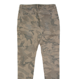ESPIRIT Camo Chino Womens Trousers Green Slim Skinny W30 L29