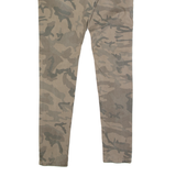 ESPIRIT Camo Chino Womens Trousers Green Slim Skinny W30 L29