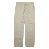 LEVI'S 514 Mens Trousers Beige Slim Straight W32 L32