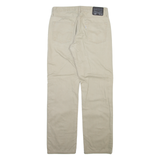 LEVI'S 514 Mens Trousers Beige Slim Straight W32 L32