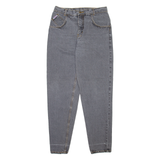 MAYA Womens Jeans Grey Relaxed Mom 90s Stone Wash W30 L31