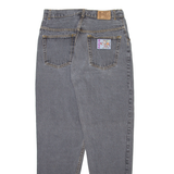 MAYA Womens Jeans Grey Relaxed Mom 90s Stone Wash W30 L31