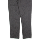 TED BAKER Chino Mens Trousers Black Slim Tapered W26 L32