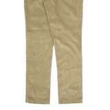 DICKIES Mens Corduroy Trousers Beige Slim Tapered W32 L32