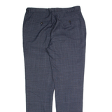 REISS Blunt T Womens Trousers Blue Slim Straight Wool W34 L32