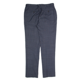 REISS Blunt T Womens Trousers Blue Slim Straight Wool W34 L32