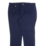 LAUREN RALPH LAUREN Womens Trousers Blue Slim Tapered W36 L30