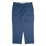 DICKIES Workwear Mens Trousers Blue Regular Straight W40 L30