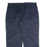 Workwear Mens Trousers Blue Regular Straight W42 L30