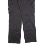 DICKIES Cargo Workwear Womens Trousers Black Relaxed Straight W36 L32