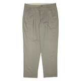 Mens Trousers Brown Regular Straight W38 L33