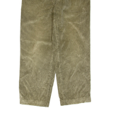 TOMMY HILFIGER Womens Corduroy Trousers Green Regular Tapered W32 L30