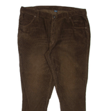 Womens Corduroy Trousers Brown Regular Flared W36 L30