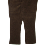 Womens Corduroy Trousers Brown Regular Flared W36 L30
