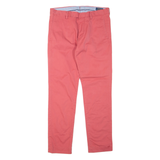 POLO RALPH LAUREN Stretch Chino Womens Trousers Pink Slim Tapered W32 L31