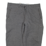 Womens Trousers Grey Regular Tapered Wool W34 L22