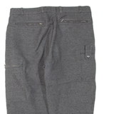 Womens Trousers Grey Regular Tapered Wool W34 L22