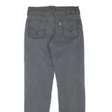 LEVI'S Womens Trousers Grey Regular Straight W32 L34