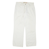 LEVI'S Womens Trousers White Relaxed Bootcut W30 L30