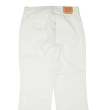 LEVI'S Womens Trousers White Relaxed Bootcut W30 L30