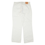 LEVI'S Womens Trousers White Relaxed Bootcut W30 L30