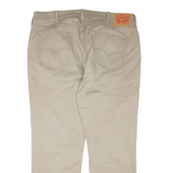 LEVI'S Mens Trousers Beige Regular Tapered W40 L32
