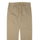 LEVI'S Womens Trousers Beige Regular Straight W38 L32