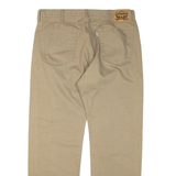 LEVI'S Womens Trousers Beige Regular Straight W38 L32