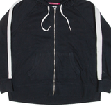 TOMMY HILFIGER Womens Black Hoodie Full Zip XL