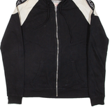 TRUE RELIGION Womens Black Hoodie Full Zip M