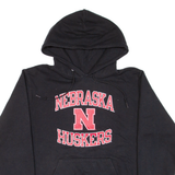 CHAMPION Nebraska Huskers Mens Black Hoodie USA S