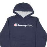 CHAMPION Mens Blue Hoodie S