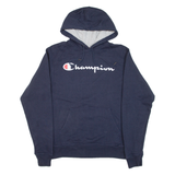CHAMPION Mens Blue Hoodie S