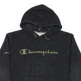 CHAMPION Fleece Mens Black Hoodie L