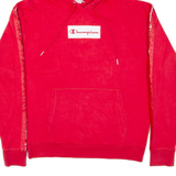 CHAMPION Mens Red Hoodie M