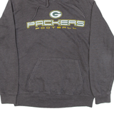 NFL Green Bay Packers Mens Grey Hoodie USA M