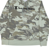 CHAMPION Camo Womens Green Hoodie S